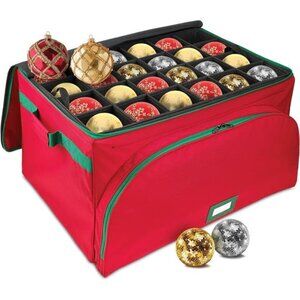 Premium Christmas Ornament Storage Container - Holds Up to 72-4” Ornaments